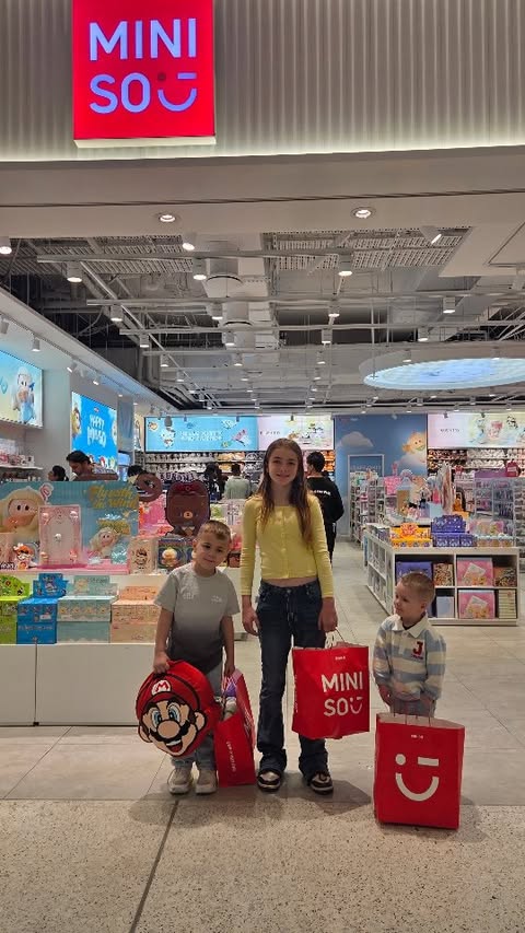 Instagram post by @her_journey__ for MINISO. Caption reads: Grand opening @minisoaustralia Yestursday we were....