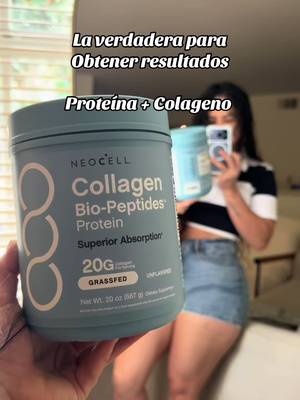 TikTok post by @yulivillamizar19 for NeoCell. Caption reads: Colageno + Proteína @NeoCell Collagen #fyp....