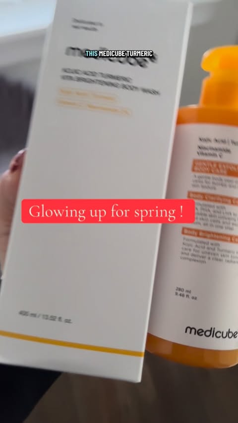 Instagram post by @taytay__31 for Medicube. Caption reads: Spring glow up with @medicube_global_official....