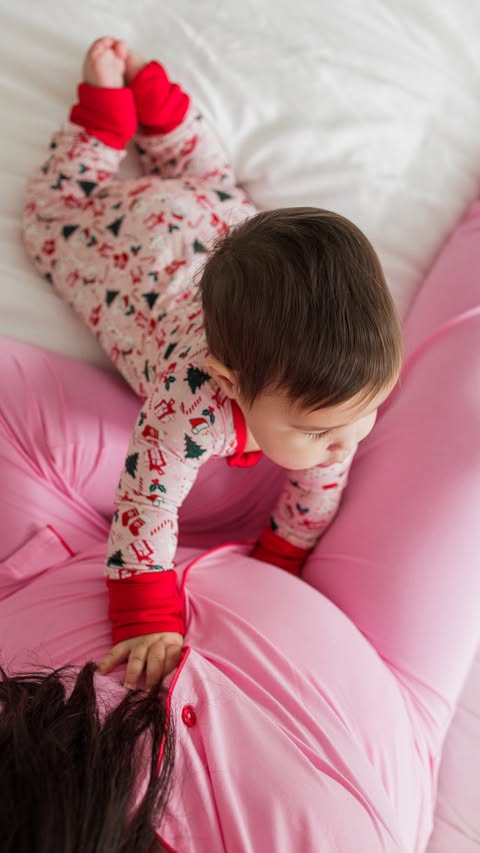Instagram post by @wearlovewanders for Kindred Bravely. Caption reads: [...] 😭😭 BTW, this pink pj set from....