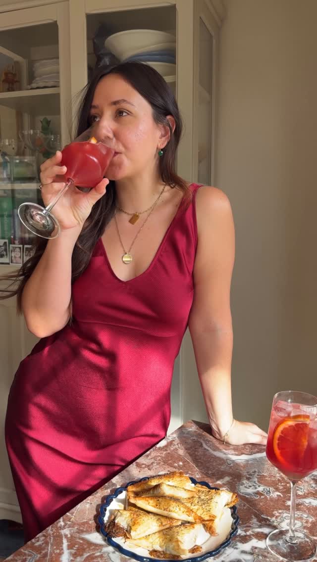 Instagram post by @saturdaytable for Gentle Fawn. Caption reads: [...] a festive, party-ready dress from....