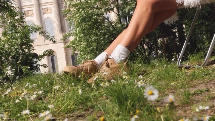 Instagram post by @beaparozzi for Prada. Caption reads: @prada Court sneakers *gift.