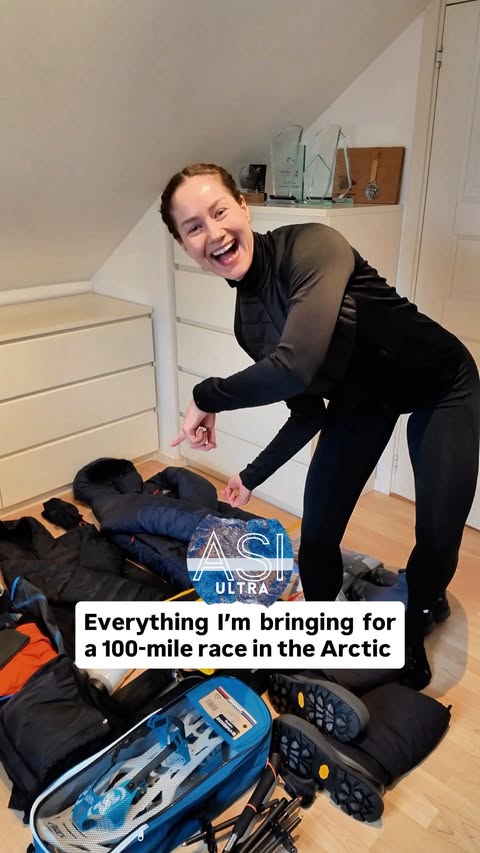 Instagram post by @running.yana for COROS. Caption reads: 160 km in the Arctic means your gear can’t fail‼️....
