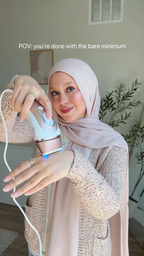 Instagram post by @hadeer_mohiey for Braun. Caption reads: Small change, big difference ✨ Have you tried IPL....