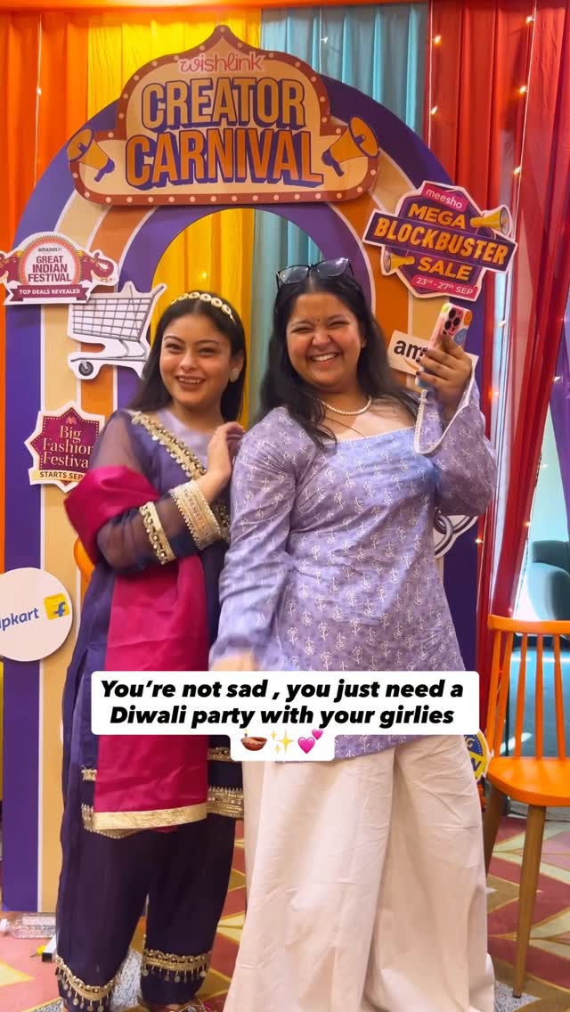Instagram post by @tanyagupta21_ for Wishlink. Caption reads: Tag your girlies ✨
.
.
[diwali party, Wishlink....