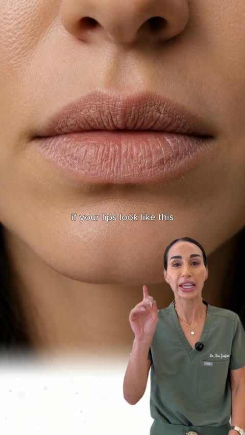 Instagram post by @dr.nora.uk for ALLIES OF SKIN. Caption reads: [...] and lip quality matter. PepTint from....