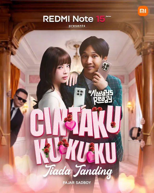 Instagram post by @fajjarsadboy for Xiaomi. Caption reads: #REDMINote15Series presents 

Cintaku Ku Ku Ku Ku....