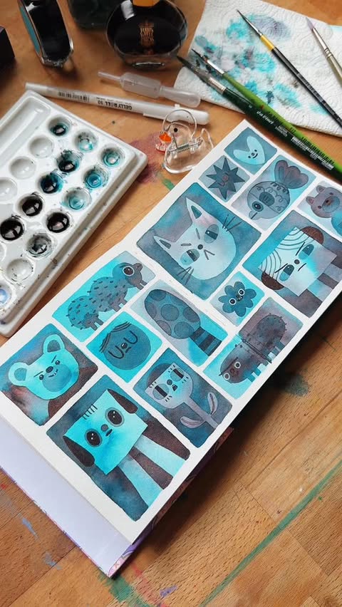 Instagram post by @puffingmuffin for Ferris Wheel Press. Caption reads: [...] [🩵] & Embers of Time from [🩶] by....