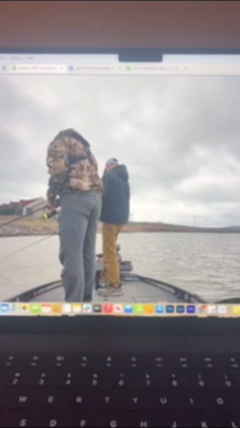 Instagram post by @joshdouglasfishing for SCHEELS. Caption reads: Funny clip from a recent #scheeloutdoors podcast....