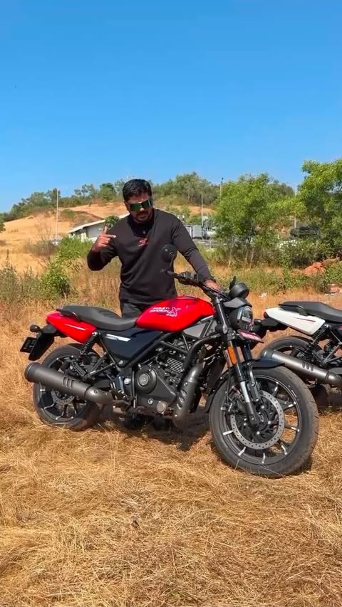 Instagram post by @deepu.vlogs for Harley-Davidson. Caption reads: Finally sharing my ride experience of the just....