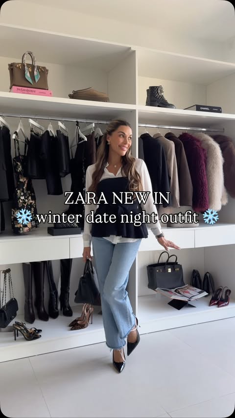 Instagram post by @laurencarlton for Zara Home. Caption reads: ZARA new-in for winter: cozy knitwear, my....