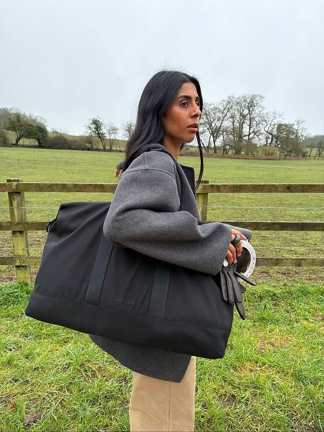 Instagram post by @monikh for Antler. Caption reads: The Icon Weekender by @antlerofficial - made for....