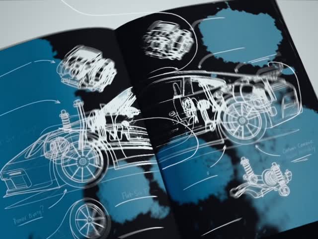 Instagram post by @levi.aee for Porsche. Caption reads: [...] 📈🔊 I created this little spec ad for....