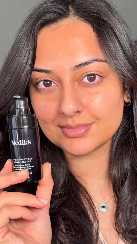 Instagram post by @lookwhoshira for Medik8. Caption reads: [...] results AND long term effects combined in....