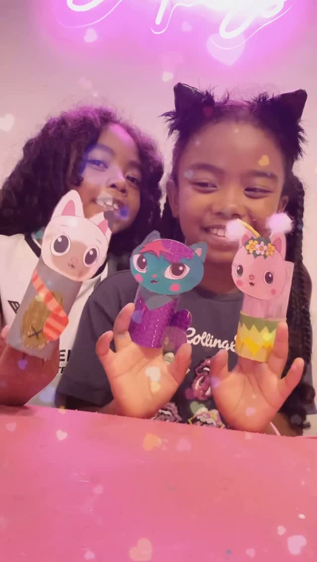 Instagram post by @mama.regz_ for Baker Ross. Caption reads: AD| 🐾 Gabby’s Dollhouse: The Movie 🎬✨ coming....