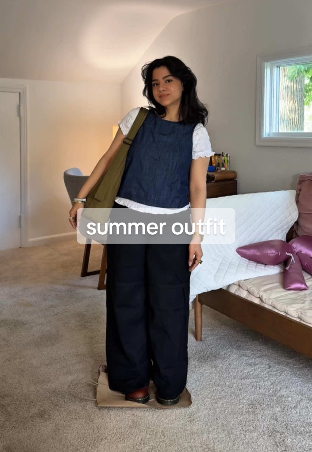 TikTok post by @planzee_ for BAGGU. Caption reads: [...] @asos @Mango @Gap @Dr. Martens @BAGGU....