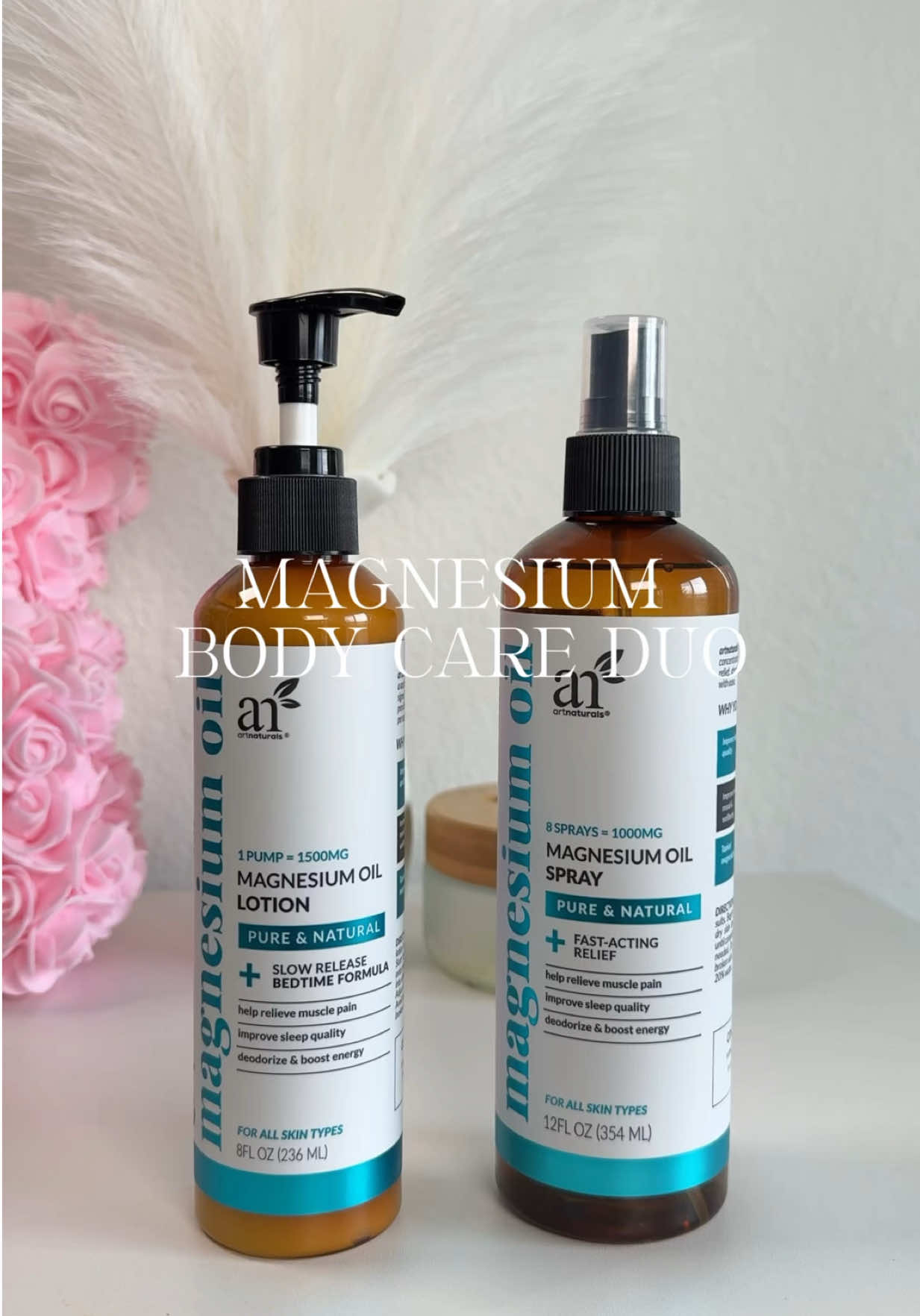 TikTok post by @alexismoniquefern for artnaturals. Caption reads: [...] tension. Perfect after long day @artnaturals....