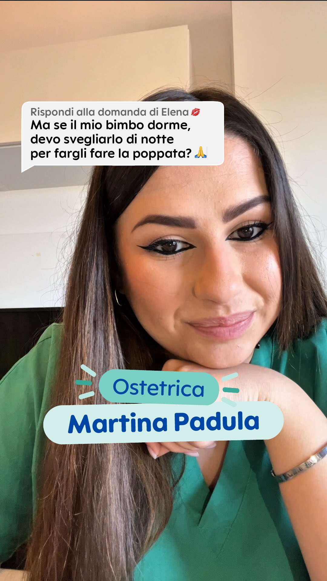 Instagram post by @ostetricamarti for MAM Baby Italia. Caption reads: «Se dorme… lo sveglio per allattarlo?»
 
Un dubbio....