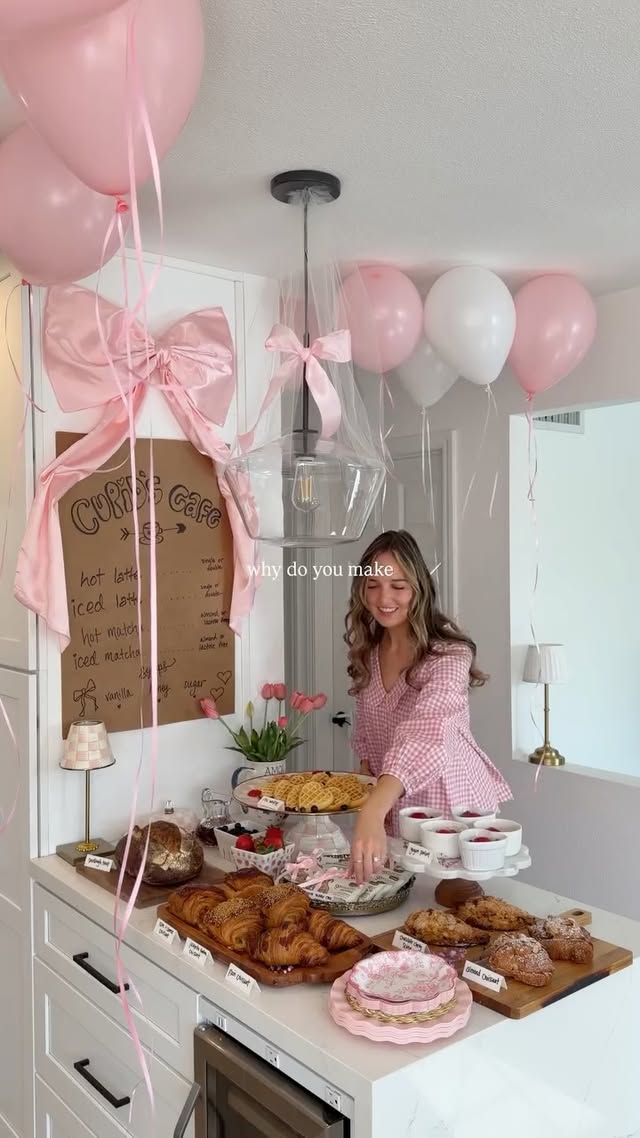 Instagram post by @ali.knutson for GoMacro. Caption reads: [...] Cupid’s Café themed Galentine’s with....