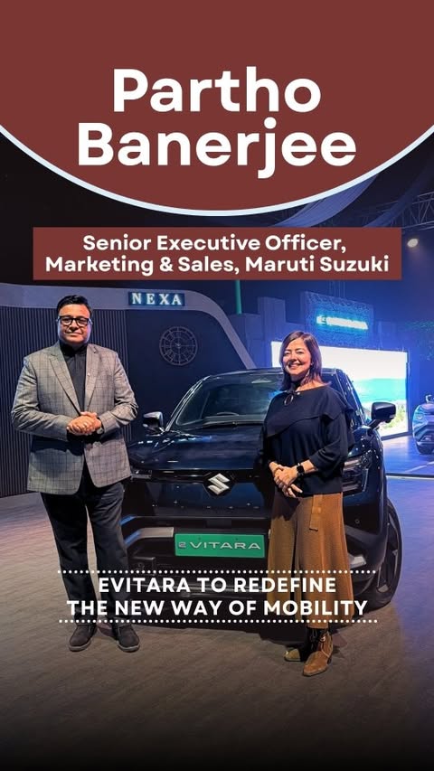 Instagram post by @garimaavtar for Maruti Suzuki. Caption reads: [...] Officer & Head – Marketing & Sales, Maruti....