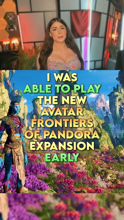 Instagram post by @zeff.gaming for Ubisoft. Caption reads: I Was Able To Play The New Avatar: Frontiers Of....