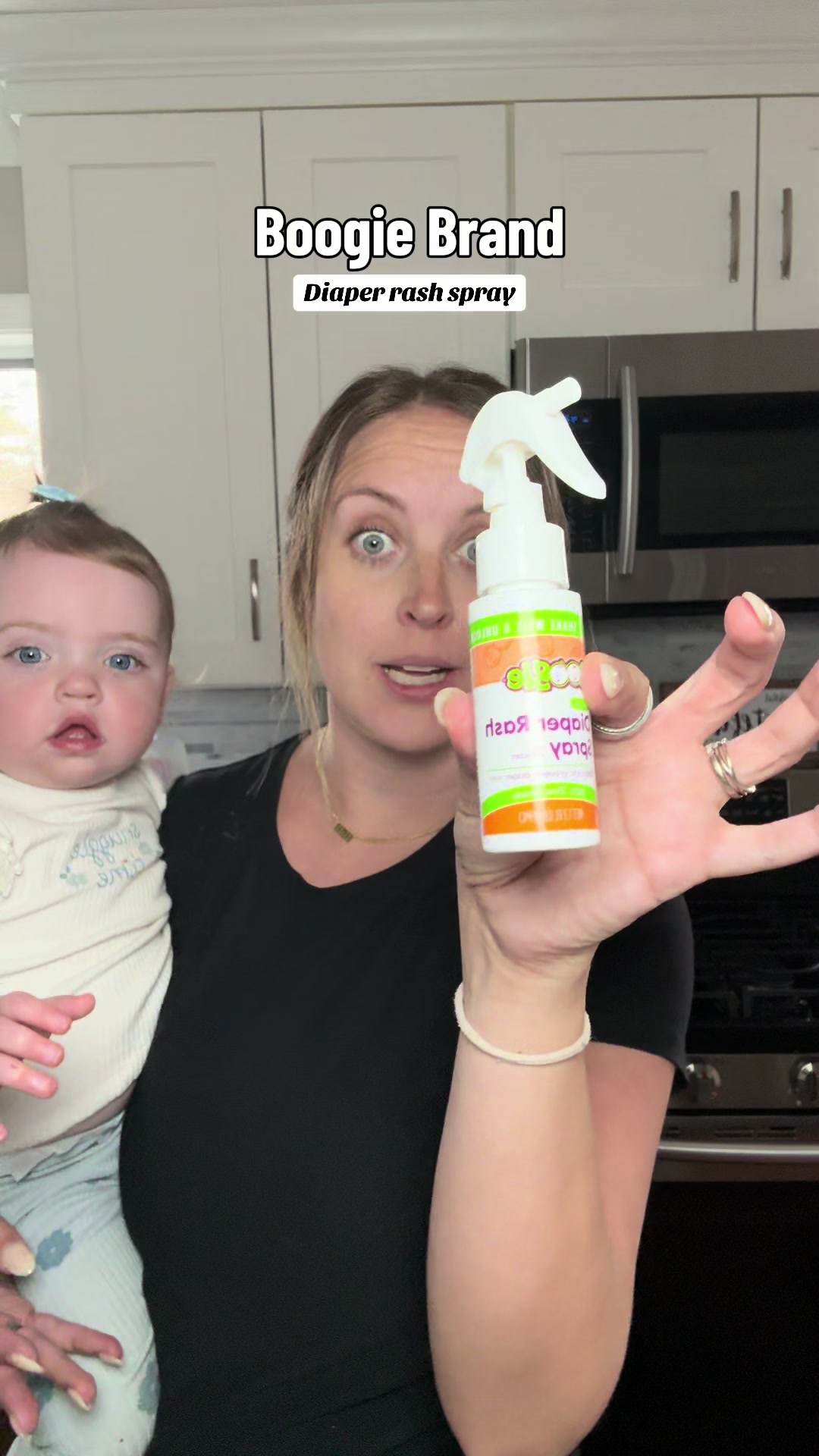 TikTok post by @laurabrooks3 for Boogie Wipes. Caption reads: My favorite diapering product from @Boogie Brand....
