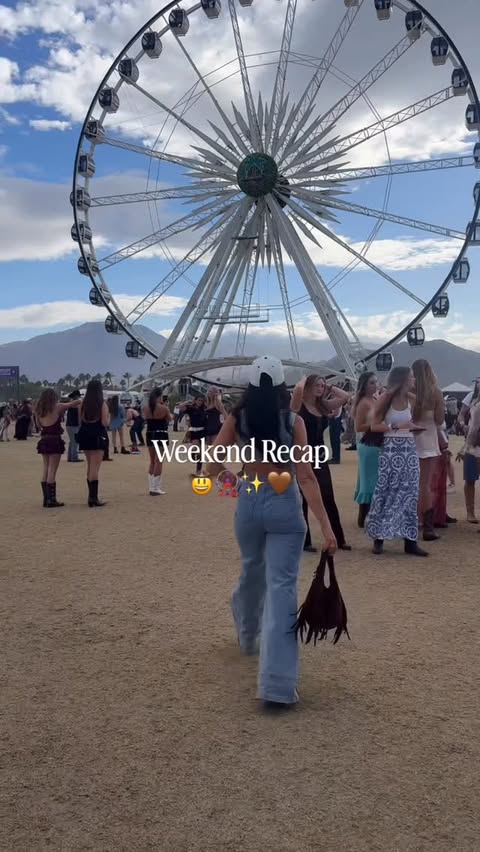 Instagram post by @leslie_stokes_ for LaCroix Sparkling Water. Caption reads: What a freaking weekend 🤠🎡✨🤎 Kensley and I had....