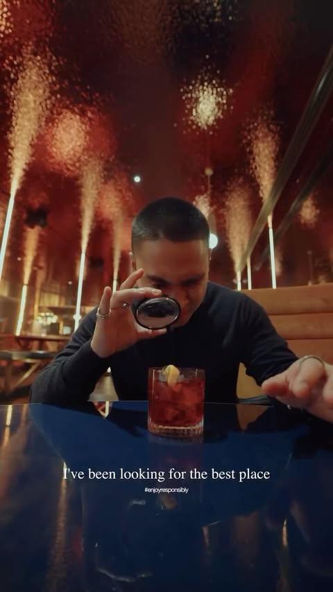 Instagram post by @woahpaolo for Campari. Caption reads: AD | Never knew I needed a proper Negroni Bar....