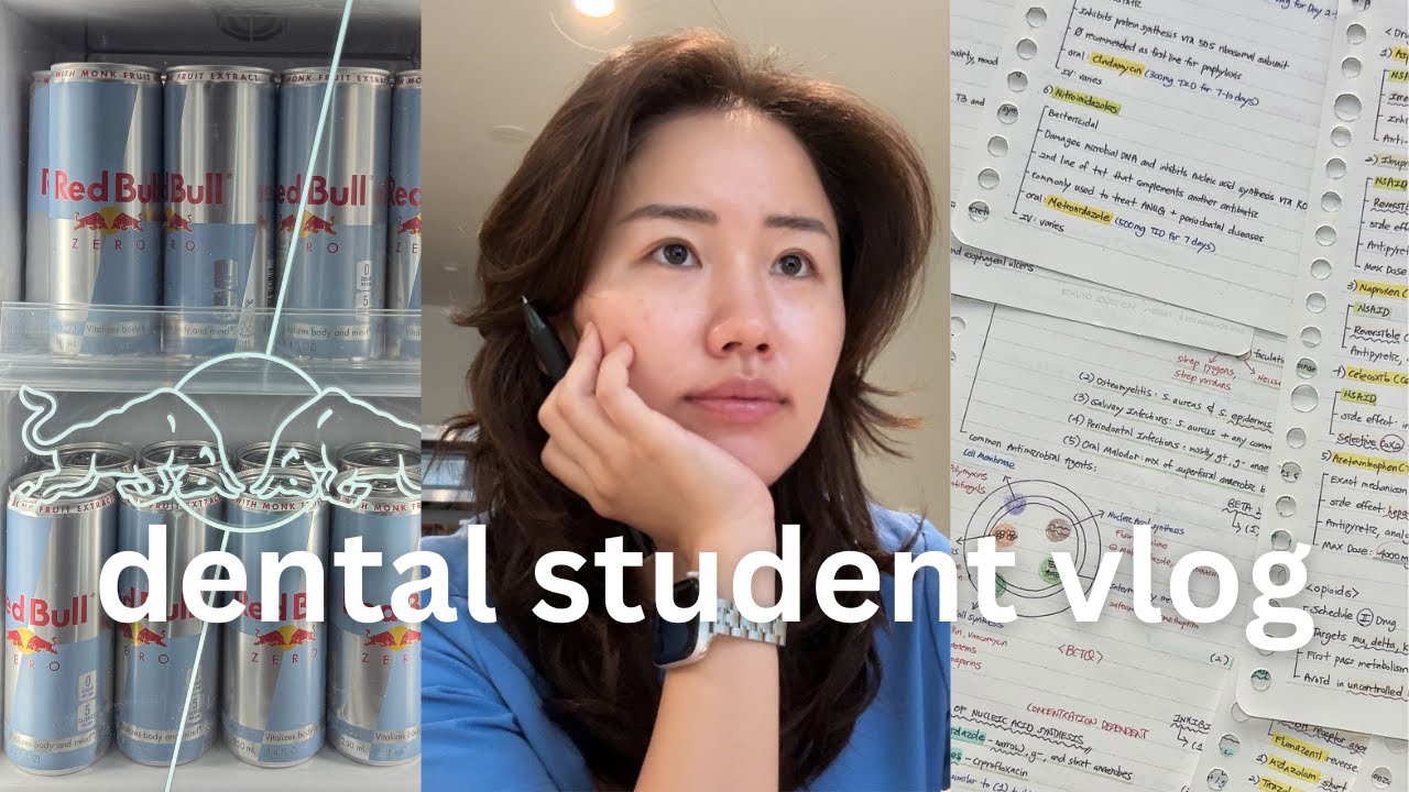 YouTube post by @kaybchung for CASETiFY. Caption reads: week in the life of a dental student.