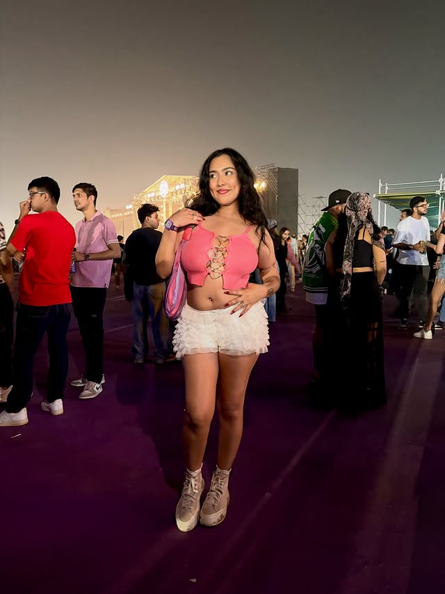 Instagram post by @shreyxa for Rolling Loud. Caption reads: Lost my camera data so no pics from....