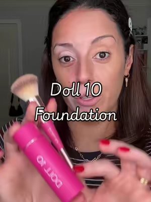 TikTok post by @fathiam6 for Doll 10 Beauty. Caption reads: Peptide blur stick foundation from @Doll 10 Beauty....
