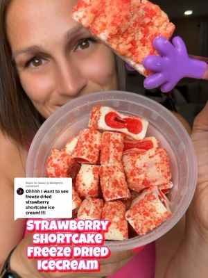 TikTok post by @danastargazertruitt for G-Box Freeze Dried Candy. Caption reads: [...] is so yummy and nostalgic! @G-Box Freeze....