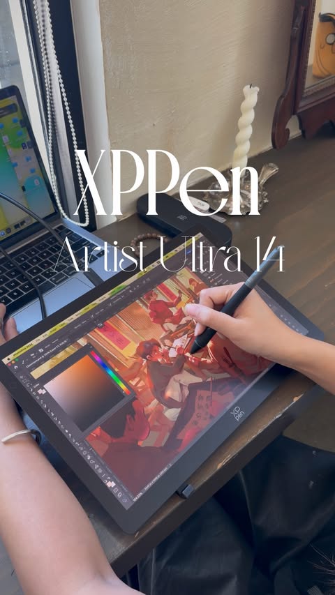Instagram post by @dumpli.ng for XPPen. Caption reads: Excited to collaborate with @XPPen again on their....