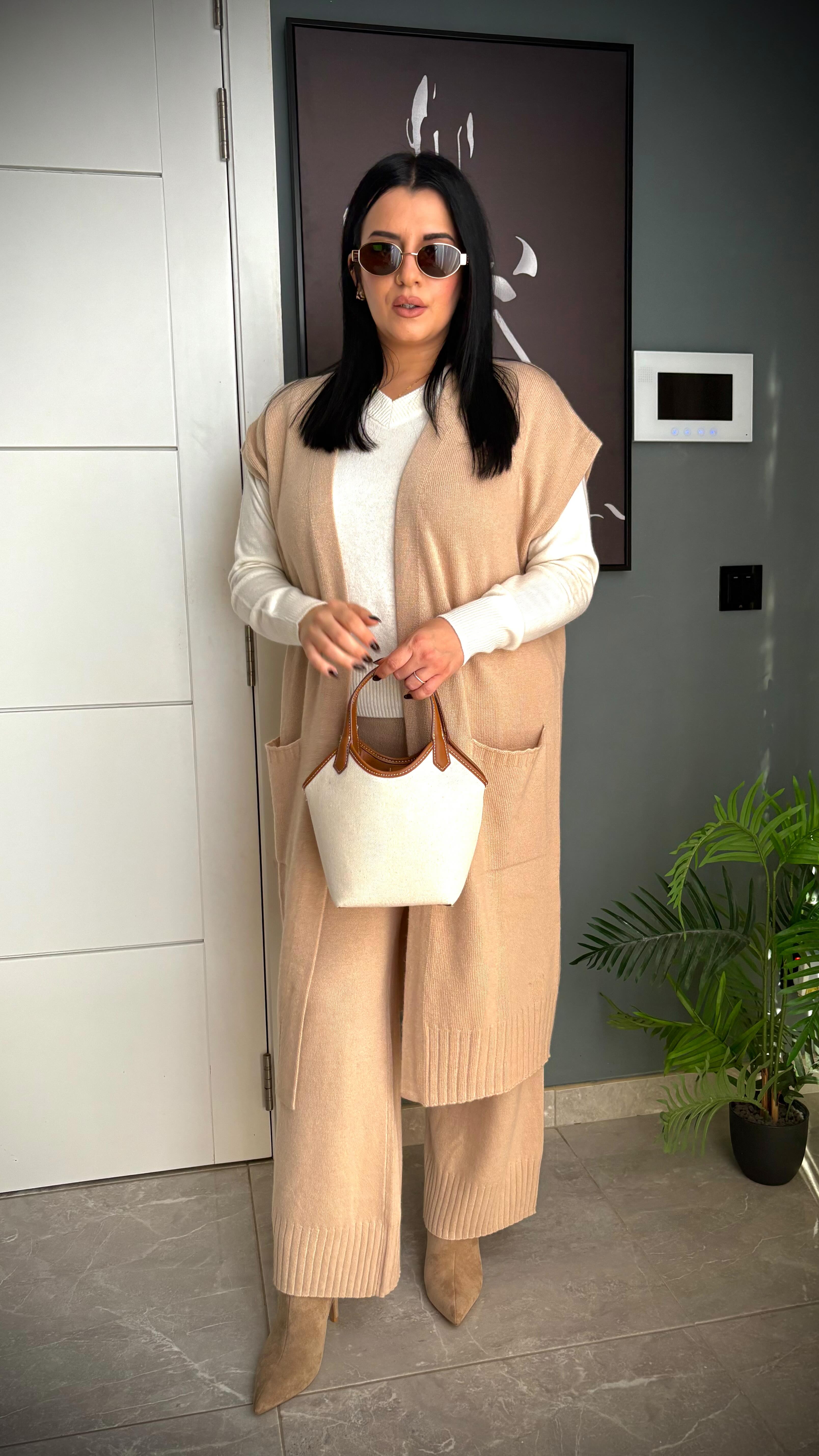 Instagram post by @sharianne_camilleri for United Colors of Benetton. Caption reads: Double the style, double the color 🤎 . . AD|....