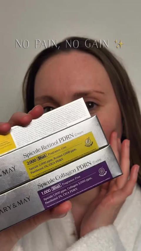 Instagram post by @historicday for Mary&May. Caption reads: •Werbung• They said “No pain, no gain” and they....