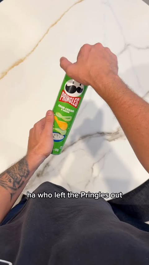 Instagram post by @reidpolak for Pringles. Caption reads: Ultimate Aussie summer collab, Pringles x Budgy....