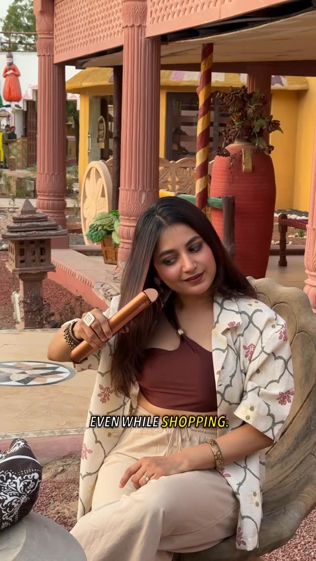 Instagram post by @nilamparmarr for Dyson. Caption reads: #collaboration
2 cities, 1 tool — and hair that’s....