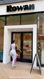 Instagram post by @jaycina for Rowan. Caption reads: took syx with me to @heyrowan to get my ears....