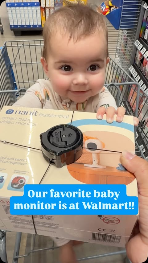 Instagram post by @lex.fitzgerald for Nanit. Caption reads: Nanit is officially at Walmart 👀 The new Nanit....