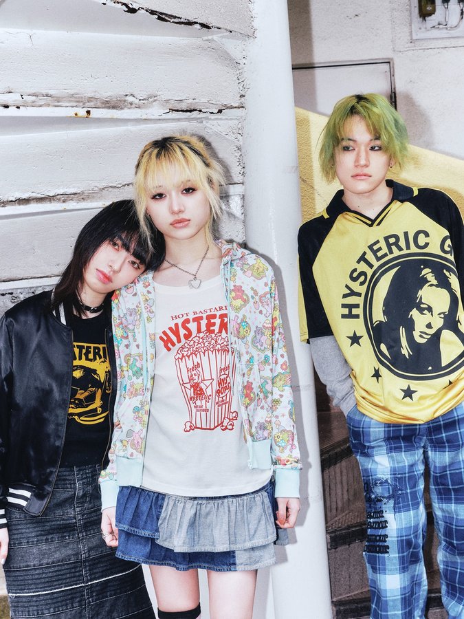 Instagram post by @brandy_senki for Droptokyo. Caption reads: [...] TOKYO × HYSTERIC GLAMOUR
 × ブランデー戦記

....