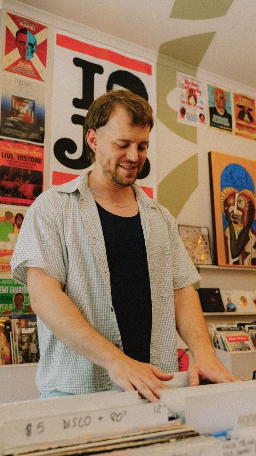 Instagram post by @surprisechef for Rolling Stone. Caption reads: @surprisechef on Crate Digging and the Beauty of....