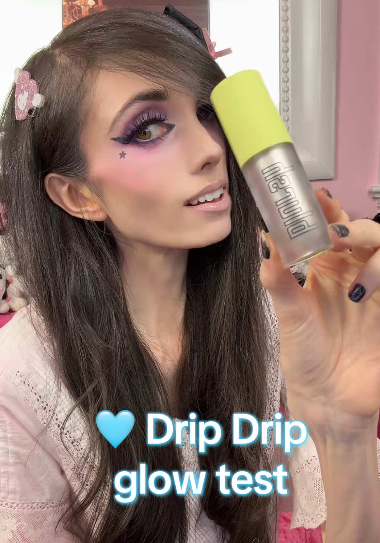 TikTok post by @eugeniaxo for MADE BY MITCHELL. Caption reads: ✨ This @madebymitchell Blursh Lights in Drip Drip....