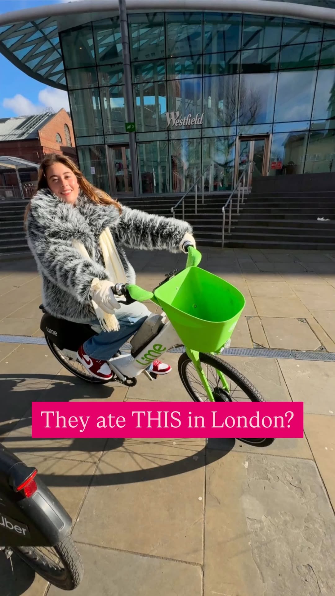 Instagram post by @trynsomethingnew for VISIT LONDON. Caption reads: We took a red eye flight from Florida yesterday....