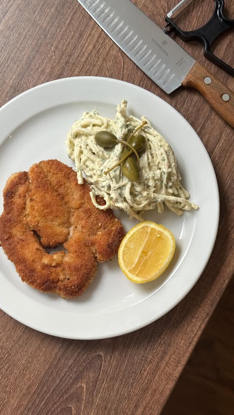 Instagram post by @james__holdsworth for Victorinox. Caption reads: [...] remoulade

For this recipe I used the....