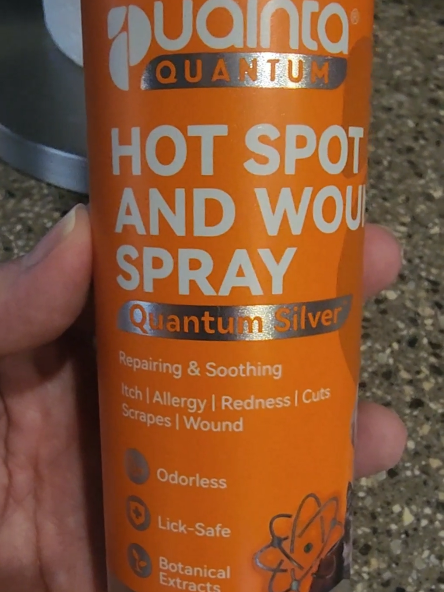TikTok post by @kingleothegreatdane for Puainta. Caption reads: @PUAINTA.US Itch Relief Spray - Vet Recommended....
