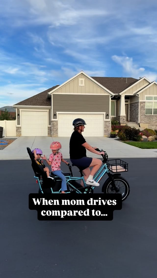 Instagram post by @music.for.littles for Rad Power Bikes. Caption reads: Comment “RIDE” for the link to our FAV bike!....
