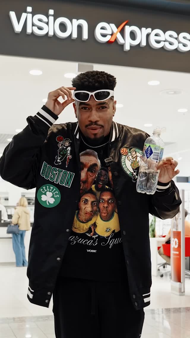 Instagram post by @felipegabrieldsx for Vision Express. Caption reads: Jaunas saulesbrilles vasarai 😎☀️.