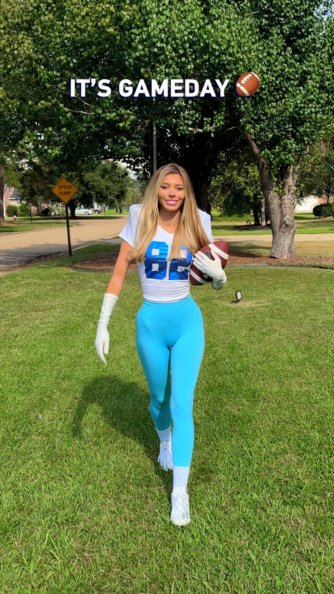 Instagram post by @surferpeighton for DIRECTV. Caption reads: IT’S GAMEDAY!🏈 Iconic plays, legendary football....