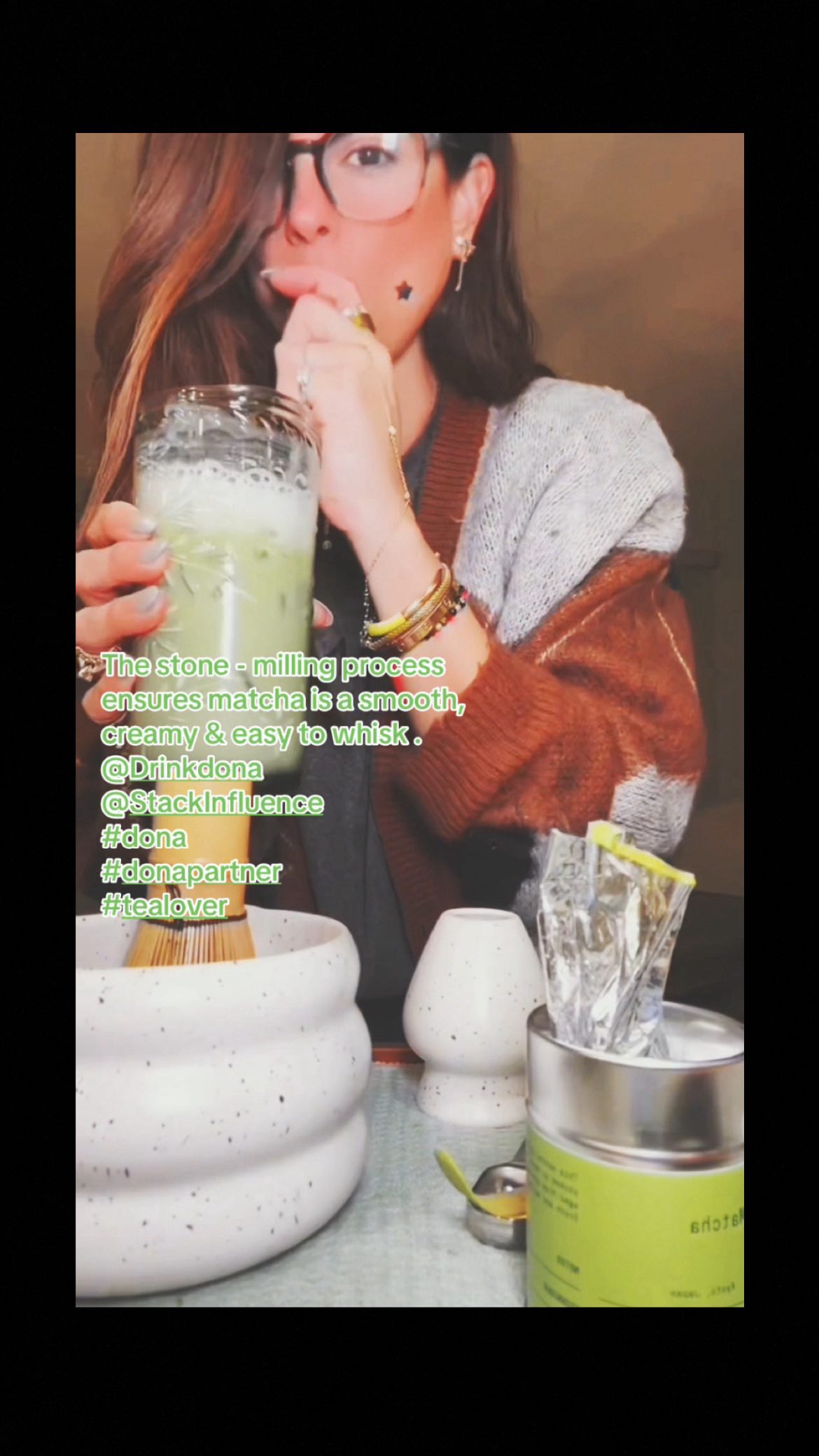 Instagram post by @lamaga__nyc for Dona. Caption reads: I’m officially in my NEW #matchaera with....