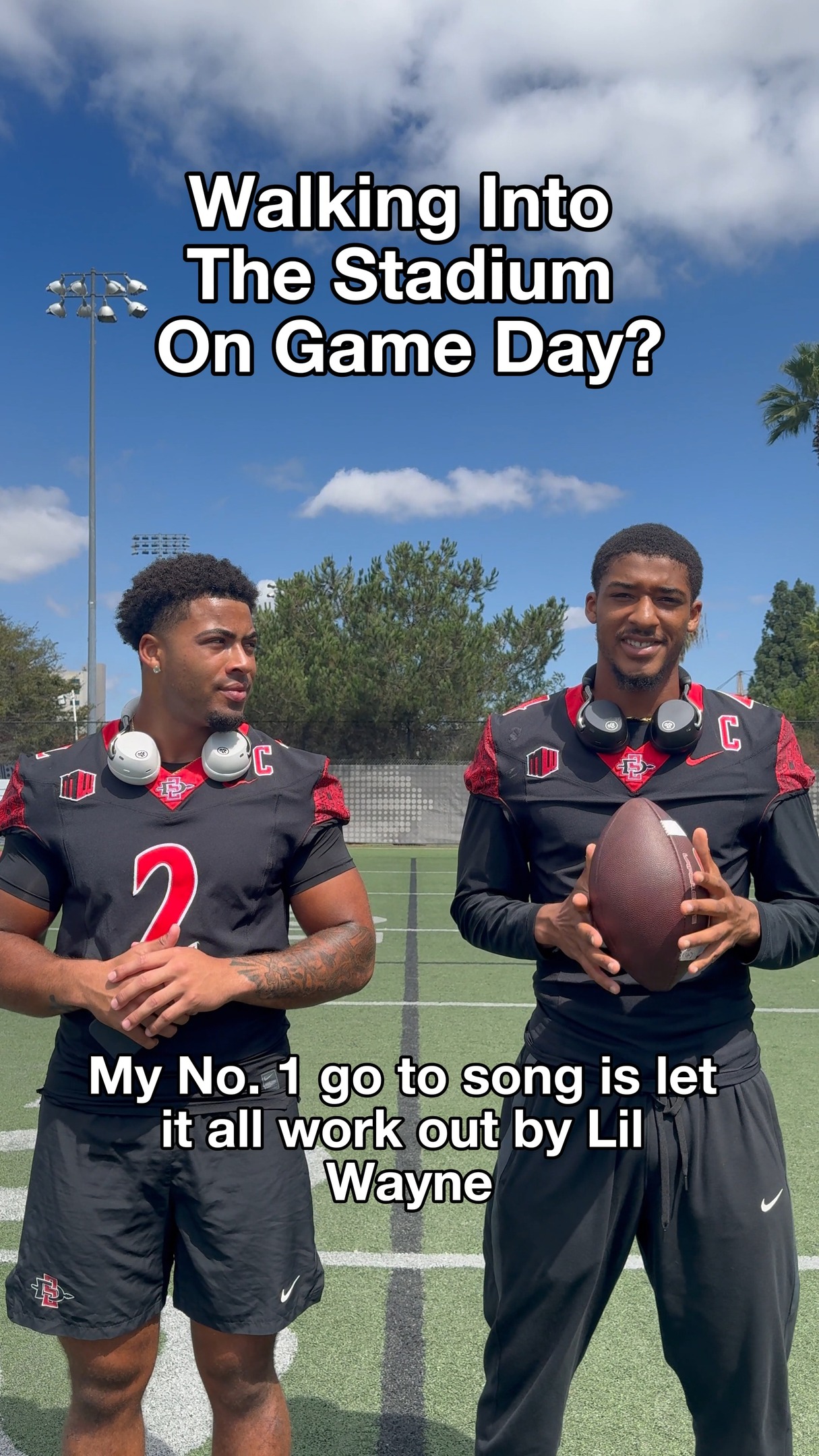 Instagram post by @jaydendenegal_1 for JLab. Caption reads: Passing the aux to @ttreywhite &....